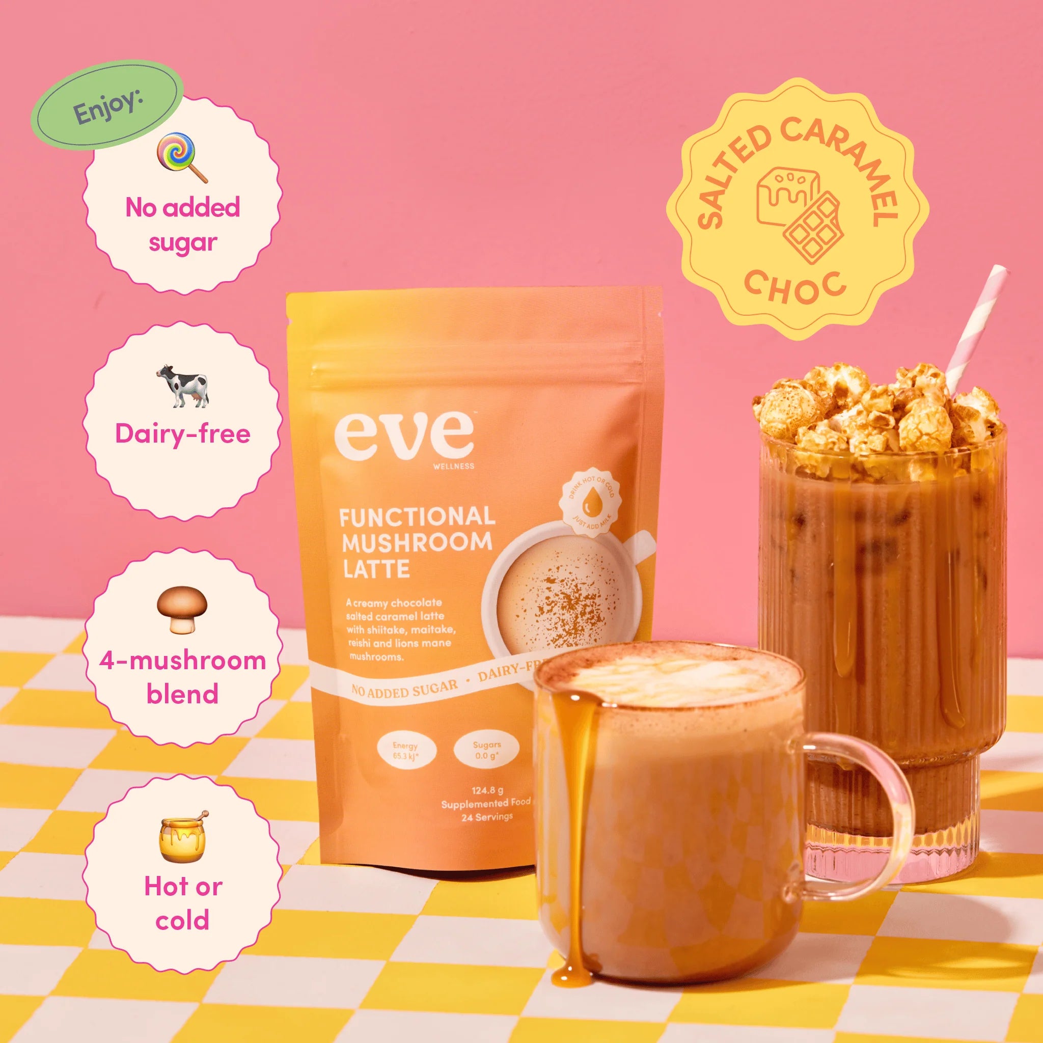 Eve Wellness Functional Mushroom Latte 124.8g