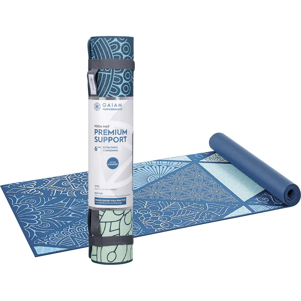 Gaiam Yoga Mat 6mm Premium Support 61cm x 173cm