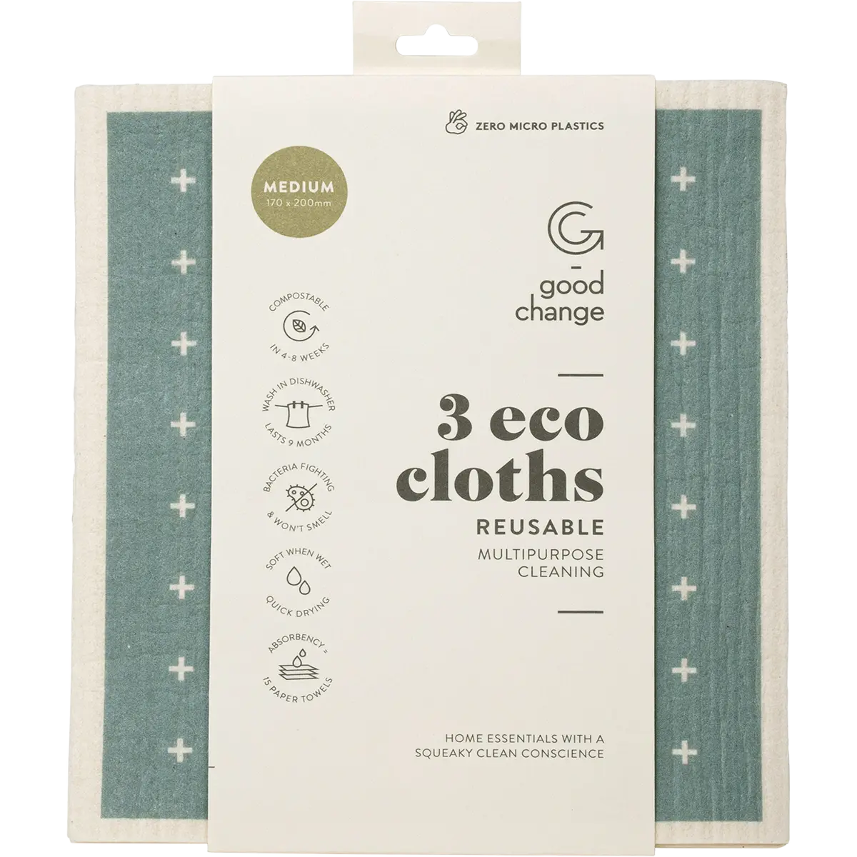 Good Change Store Eco Cloth Medium 3pk — official UHP product image 4