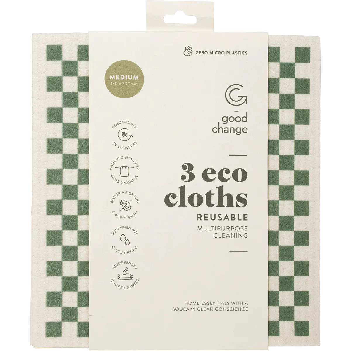 Good Change Store Eco Cloth Medium 3pk — official UHP product image 3