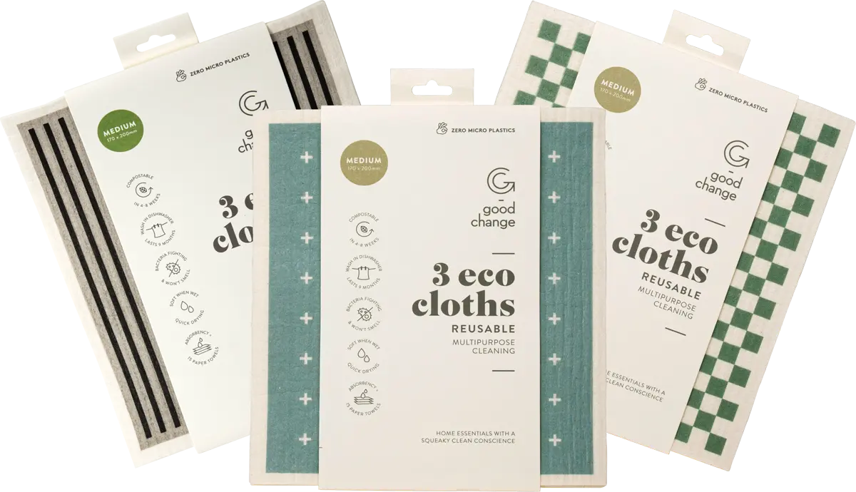 Good Change Store Eco Cloth Medium 3pk — front pack image (UHP)