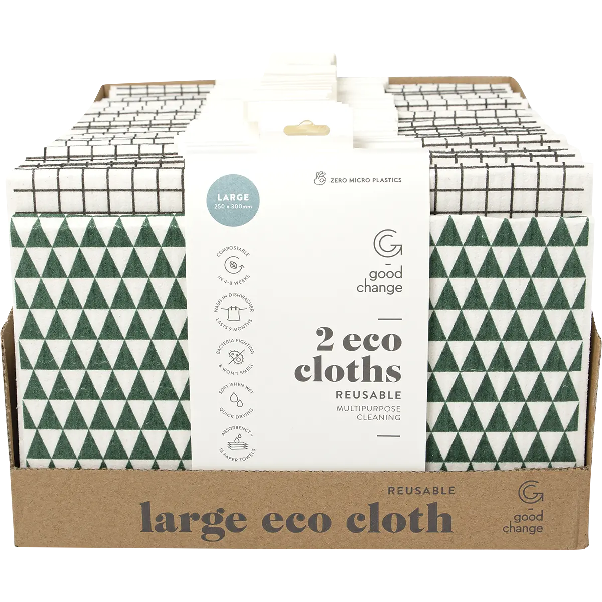 Good Change Store Eco Cloth Large 2pk — official UHP product image 3