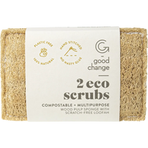 Good Change Store Eco Scrub 2pk — front pack image (UHP)
