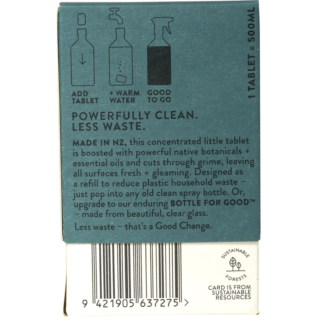 Good Change Store Bathroom Cleaner — back pack image (UHP)