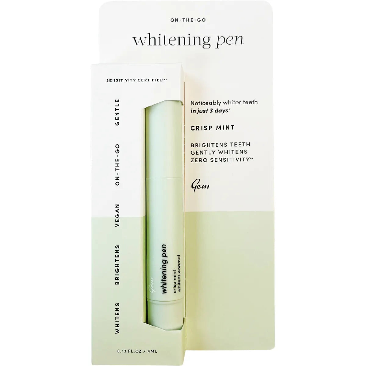 Gem Whitening Pen Crisp Mint (Whitens Enamel) 4ml