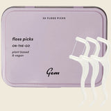 Gem On-The-Go Floss Picks Tin x 30 Pack