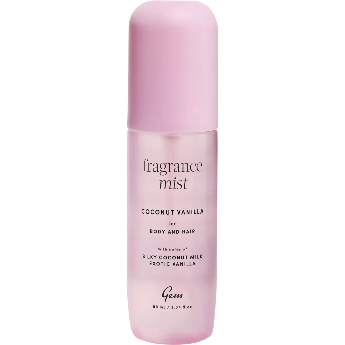 Gem Fragrance Mist For Body & Hair Coconut Vanilla 90ml — front pack image (UHP)