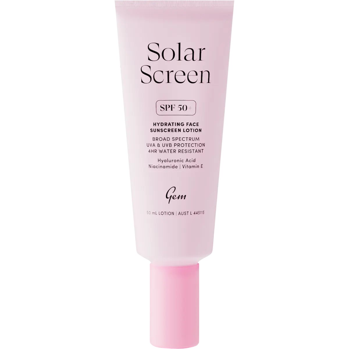 Gem Solar Screen SPF50+ Hydrating Face Sunscreen Lotion 50ml — official UHP product image 2
