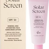 Gem Solar Screen SPF50+ Hydrating Face Sunscreen Lotion 50ml — front pack image (UHP)