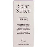 Gem Solar Screen SPF50+ Lightweight Face Sunscreen Fluid 30ml