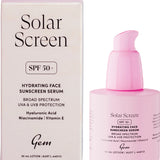 Gem Solar Screen SPF50+ Hydrating Face Sunscreen Serum 30ml