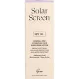 Gem Solar Screen SPF50+ Mineral Zinc Hydrating Face Lotion