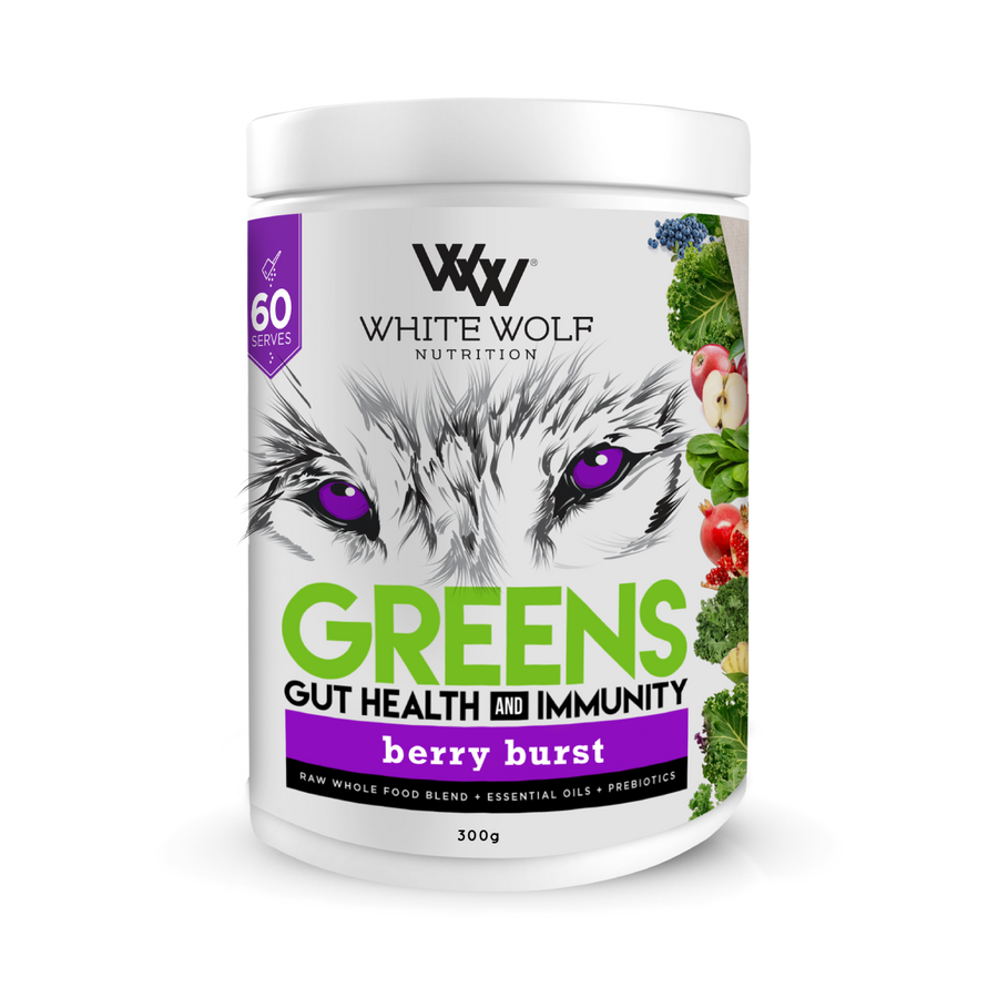 White Wolf Nutrition Greens Gut Health And Immunity Berry Burst