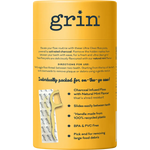 Grin Charcoal Infused Floss Picks Ultra Clean 40pcs — right side of pack