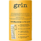 Grin Charcoal Infused Floss Picks Ultra Clean 40pcs — right side of pack