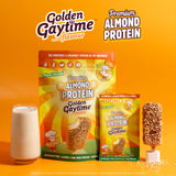Macro Mike x Golden Gaytime Almond Protein 400g — official lifestyle image