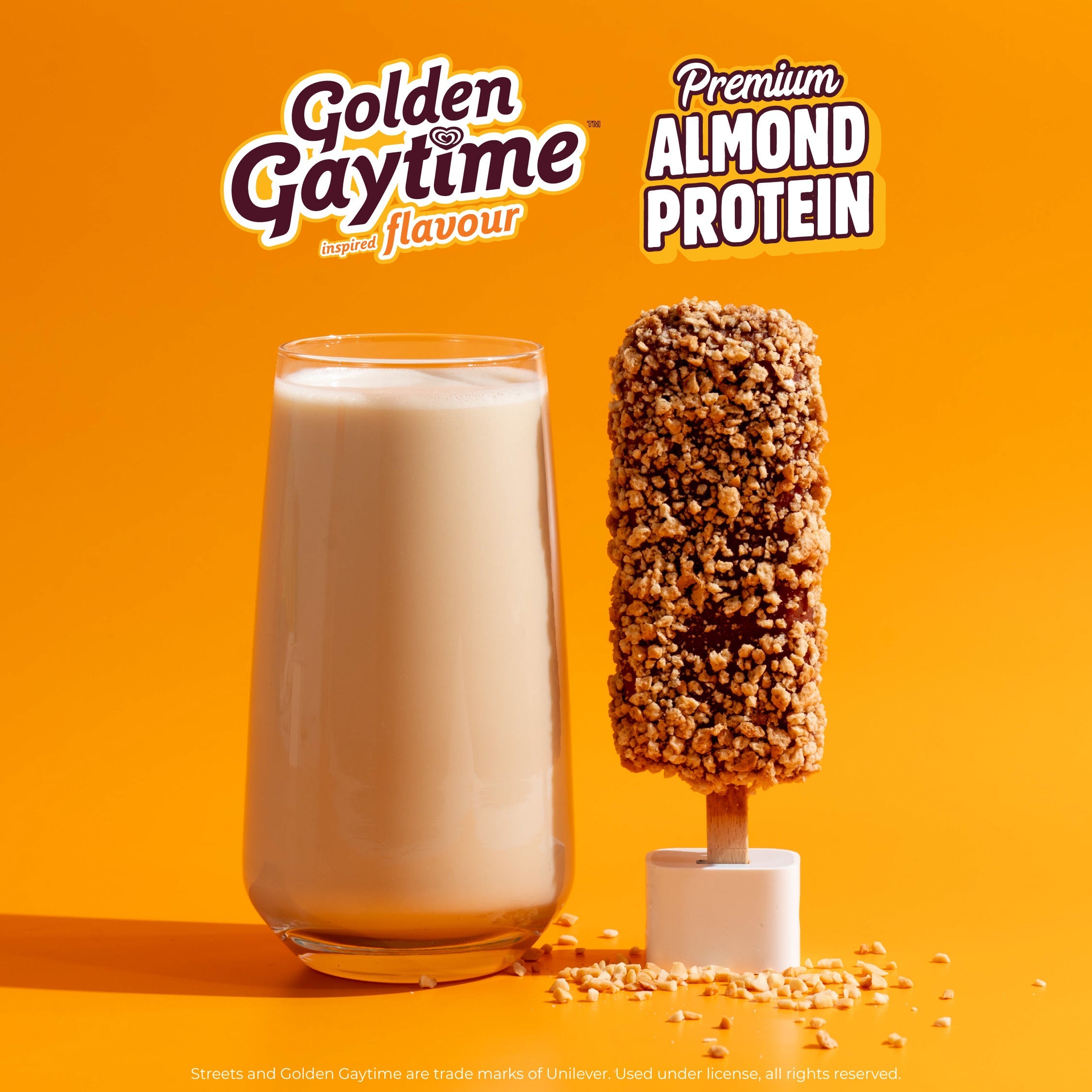Macro Mike x Golden Gaytime Almond Protein 400g — official lifestyle image