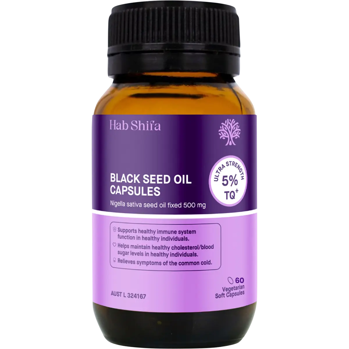 Hab Shifa Black Seed Oil Capsules — front pack image (UHP)