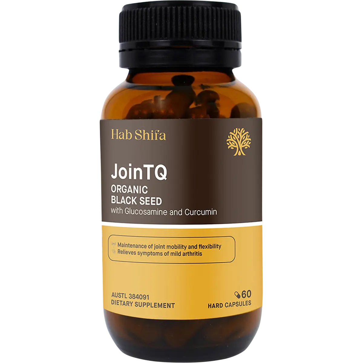 Hab Shifa JoinTQ Glucosamine Vegetarian 60c — front pack image (UHP)