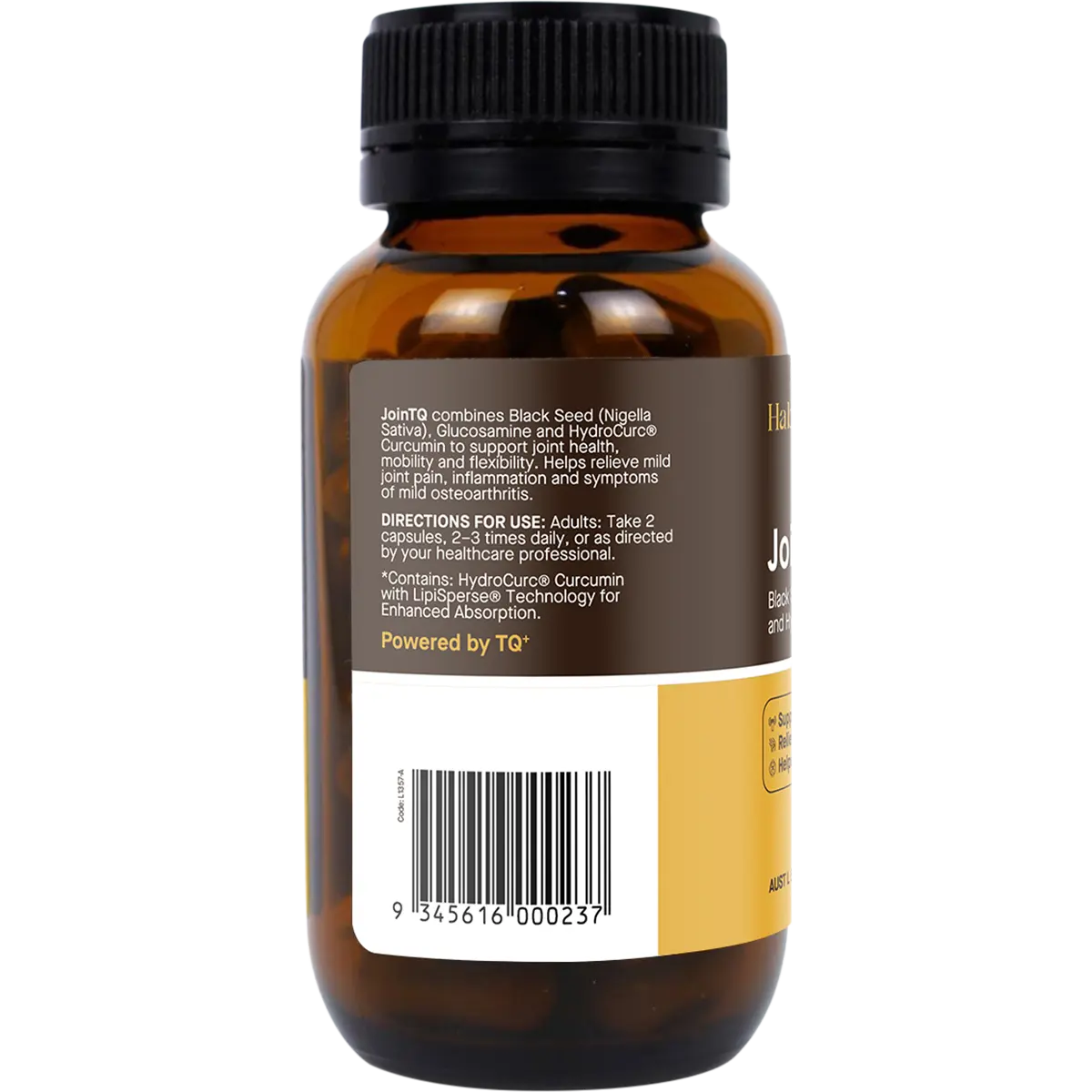 Hab Shifa JoinTQ Glucosamine Vegetarian 60c — side pack image (UHP)