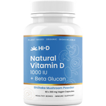 Hi-D Natural Vitamin D 1000 IU + Beta Glucan 60 Caps — front pack image (UHP)