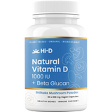 Hi-D Natural Vitamin D 1000 IU + Beta Glucan 60 Caps — front pack image (UHP)