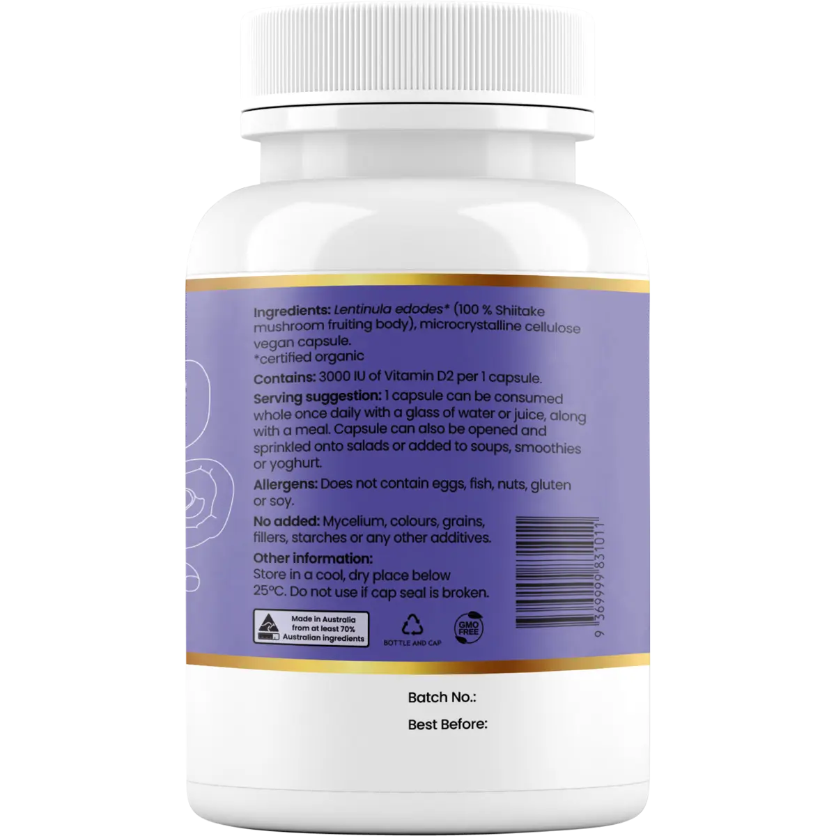 Hi-D Natural Vitamin D 3000 IU 60 Caps — side pack image (UHP)