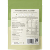 Hemp Foods Australia Organic Hemp Seeds Hulled — back pack image (UHP)