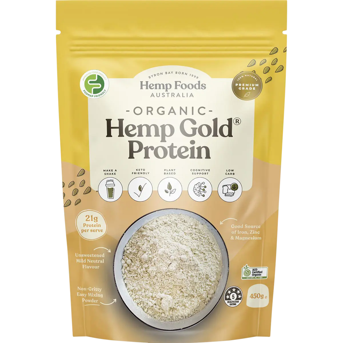 Hemp Foods Australia Organic Hemp Gold Protein — official UHP product image 2