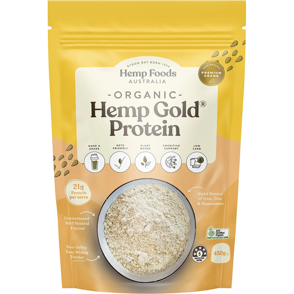 Hemp Foods Australia Organic Hemp Gold Protein