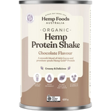 Hemp Foods Australia Organic Hemp Protein Shake Chocolate 420g — front pack image (UHP)