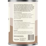 Hemp Foods Australia Organic Hemp Protein Shake Chocolate 420g — side pack image (UHP)