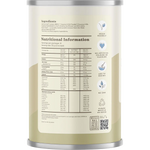 Hemp Foods Australia Organic Hemp Protein Shake Natural 420g — side pack image (UHP)