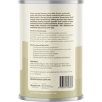 Hemp Foods Australia Organic Hemp Protein Shake Natural 420g — side pack image (UHP)