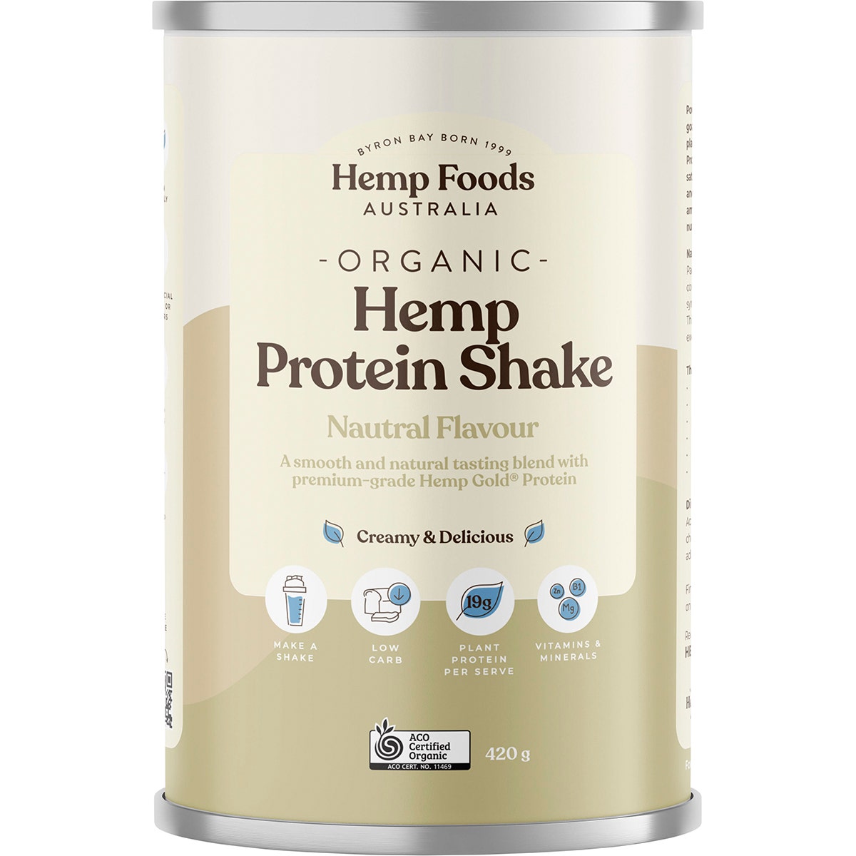 Hemp Foods Australia Organic Hemp Protein Powder 420g