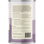 Hemp Foods Australia Organic Hemp Protein Shake Mixed Berry 420g — side pack image (UHP)