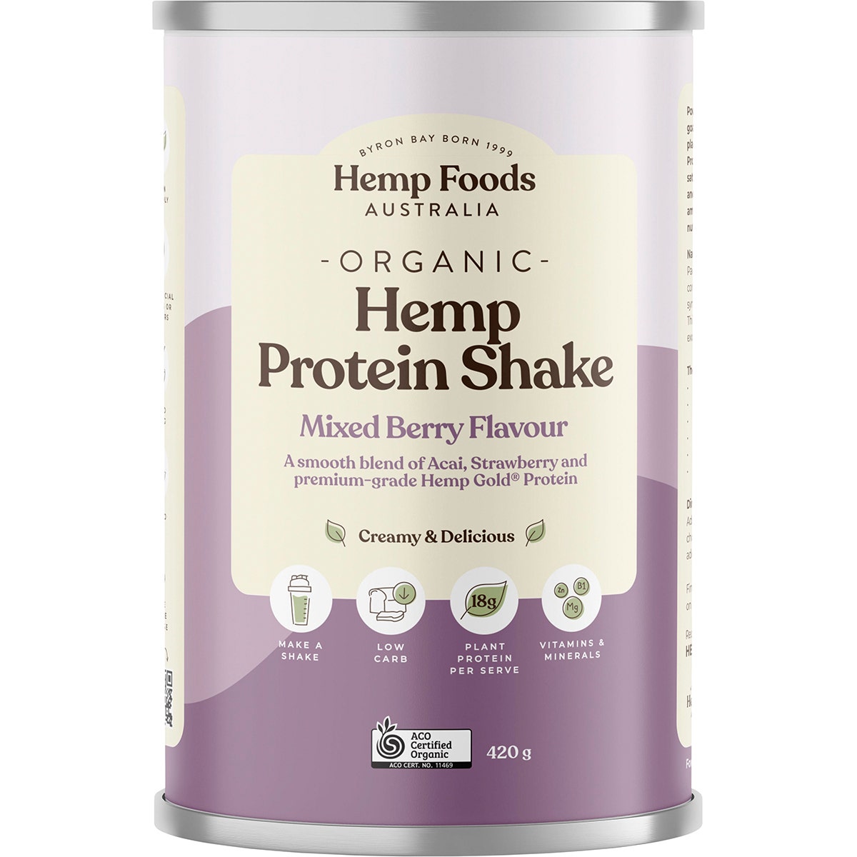 Hemp Foods Australia Organic Hemp Protein Powder 420g