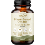 Hemp Foods Australia Plant-Based Omega Hemp Gold Seed Oil Capsules 1000mg 60c — front pack image (UHP)