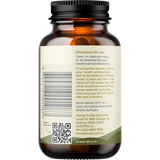 Hemp Foods Australia Plant-Based Omega Hemp Gold Seed Oil Capsules 1000mg 60c — side pack image (UHP)