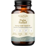 Hemp Foods Australia Pain Relief with Hemp Gold Seed Oil 60 Caps — front pack image (UHP)