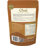 Hemp Foods Australia Recharge & Immune Chai — back pack image (UHP)