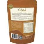 Hemp Foods Australia Recharge & Immune Chai — back pack image (UHP)