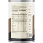 Hemp Foods Australia Organic Hemp Protein Shake Chocolate Espresso 420g — side pack image (UHP)
