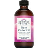 Heritage Store Black Castor Oil 237ml — front pack image (UHP)