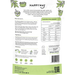 Happy Way Vegan Protein Powder Matcha Latte 500g — back pack image (UHP)