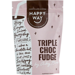 Happy Way Ashy Bines Whey Protein Powder Triple Choc Fudge 500g — front pack image (UHP)