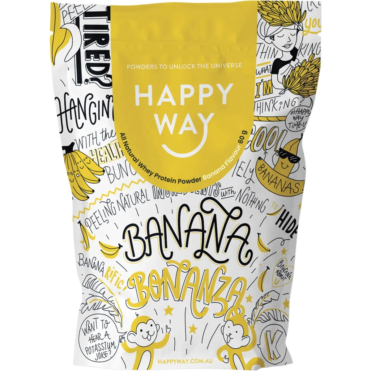 Happy Way Whey Protein Powder Banana
