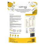 Happy Way Whey Protein Powder Banana — back pack image (UHP)