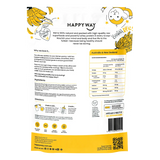 Happy Way Whey Protein Powder Banana — back pack image (UHP)
