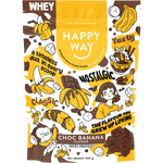 Happy Way Whey Powder Choc Banana 500g — front pack image (UHP)